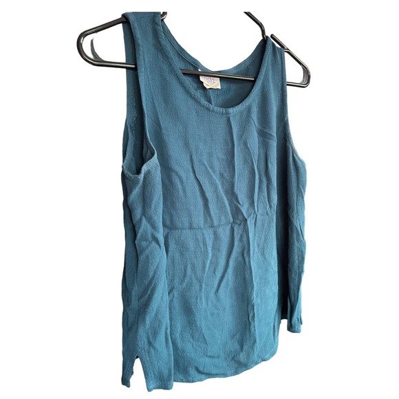 Eileen Fisher petite size PS teal tank top - Picture 2 of 4